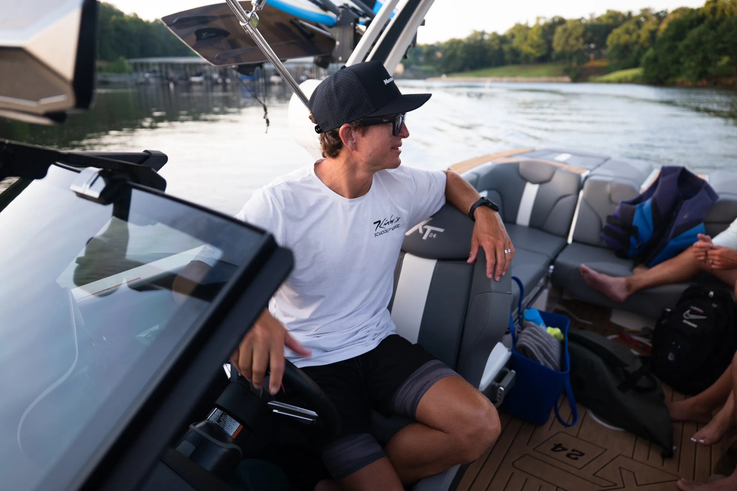 Kirby School of Wake wakesurfing lesson at Lake of the Ozarks
